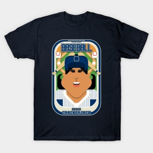 Baseball Blue Pinstripes - Deuce Crackerjack - Indie version T-Shirt